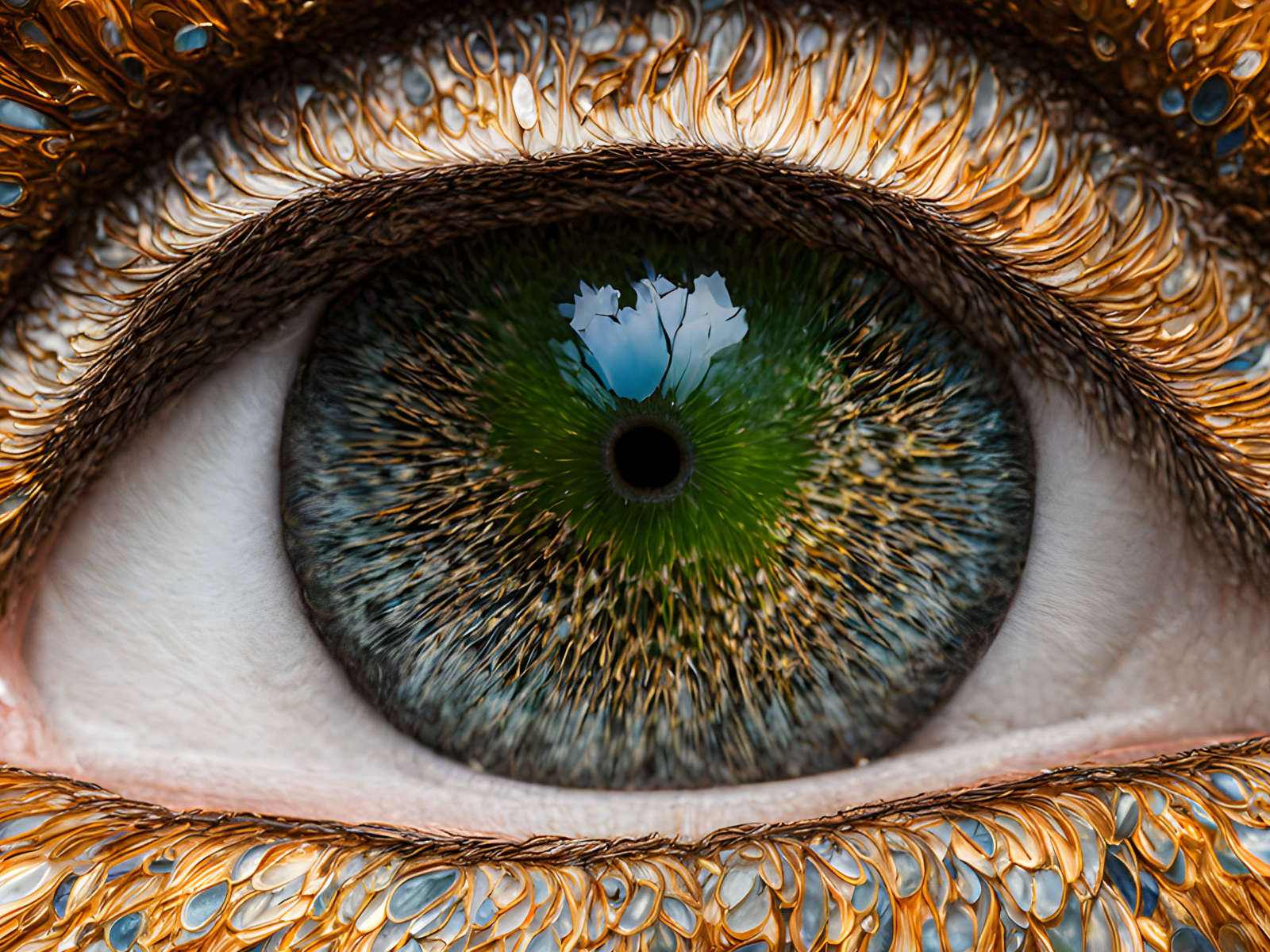 Closeup of an AI Eye