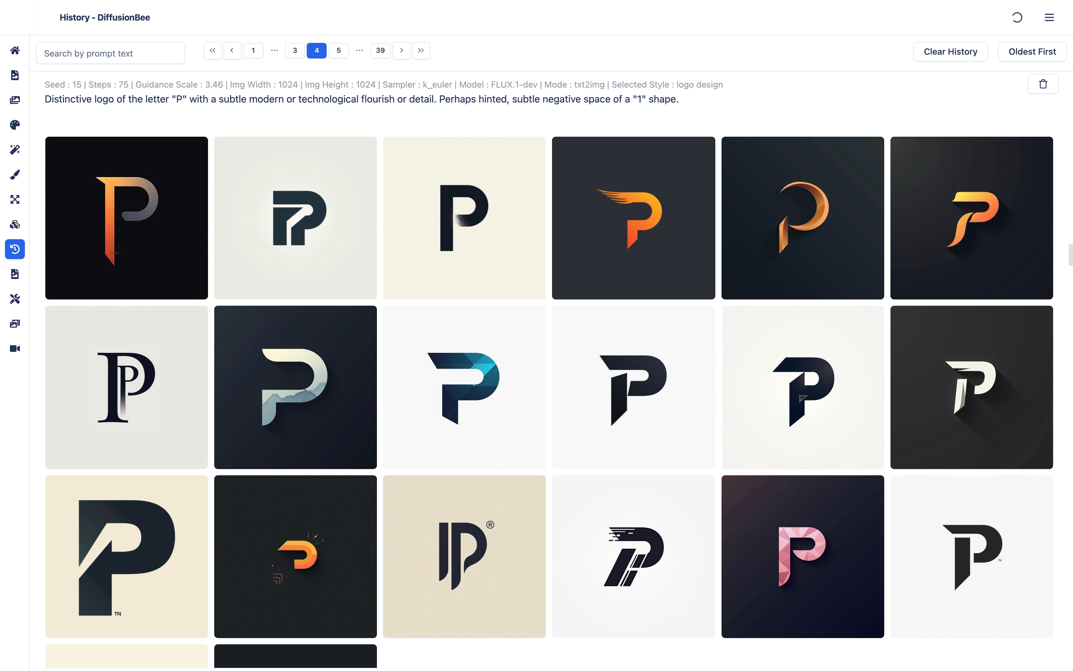 Logo Ideas from DiffusionBee