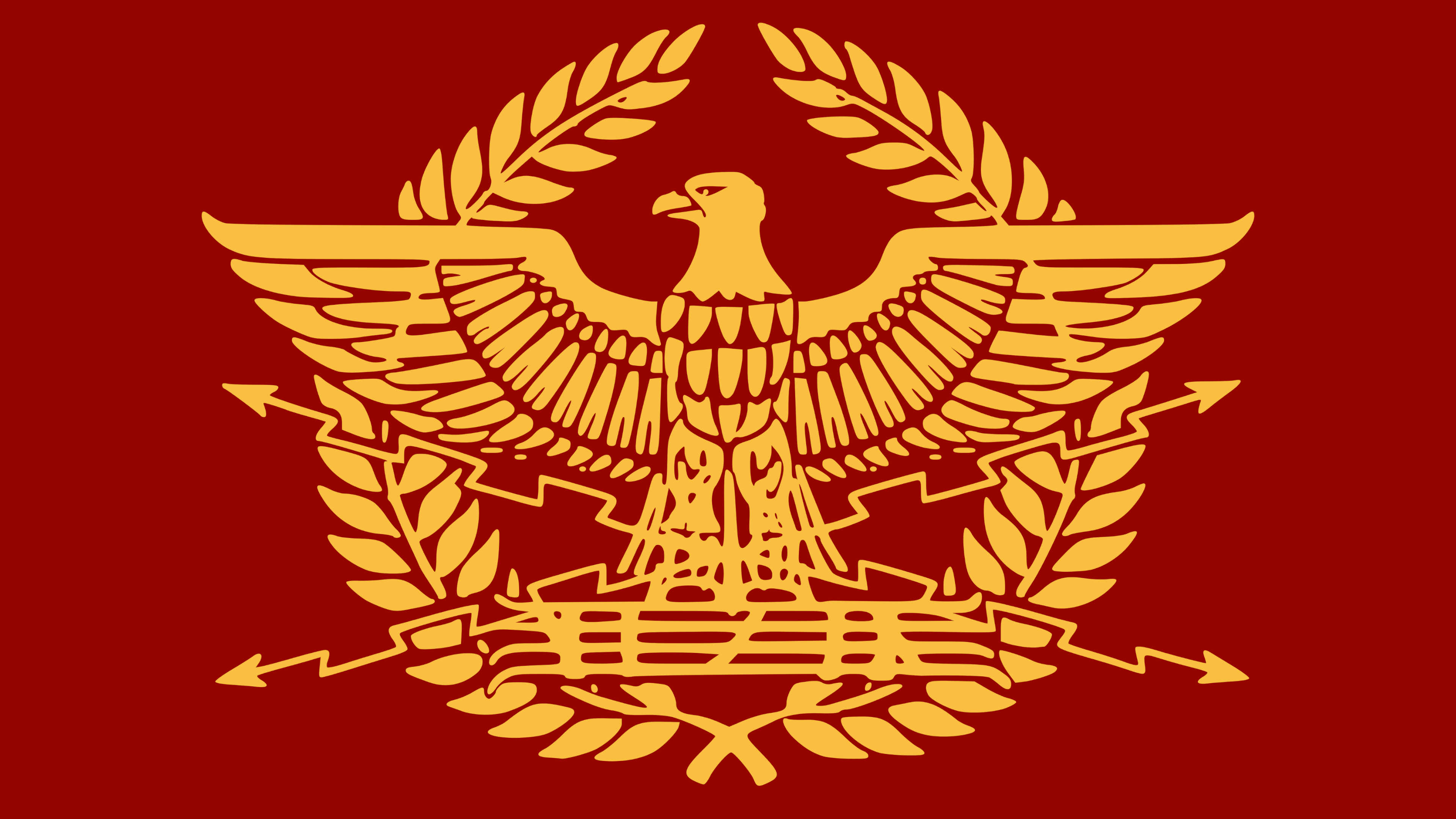 Roman Empire Symbol with Eagle and Arrows
