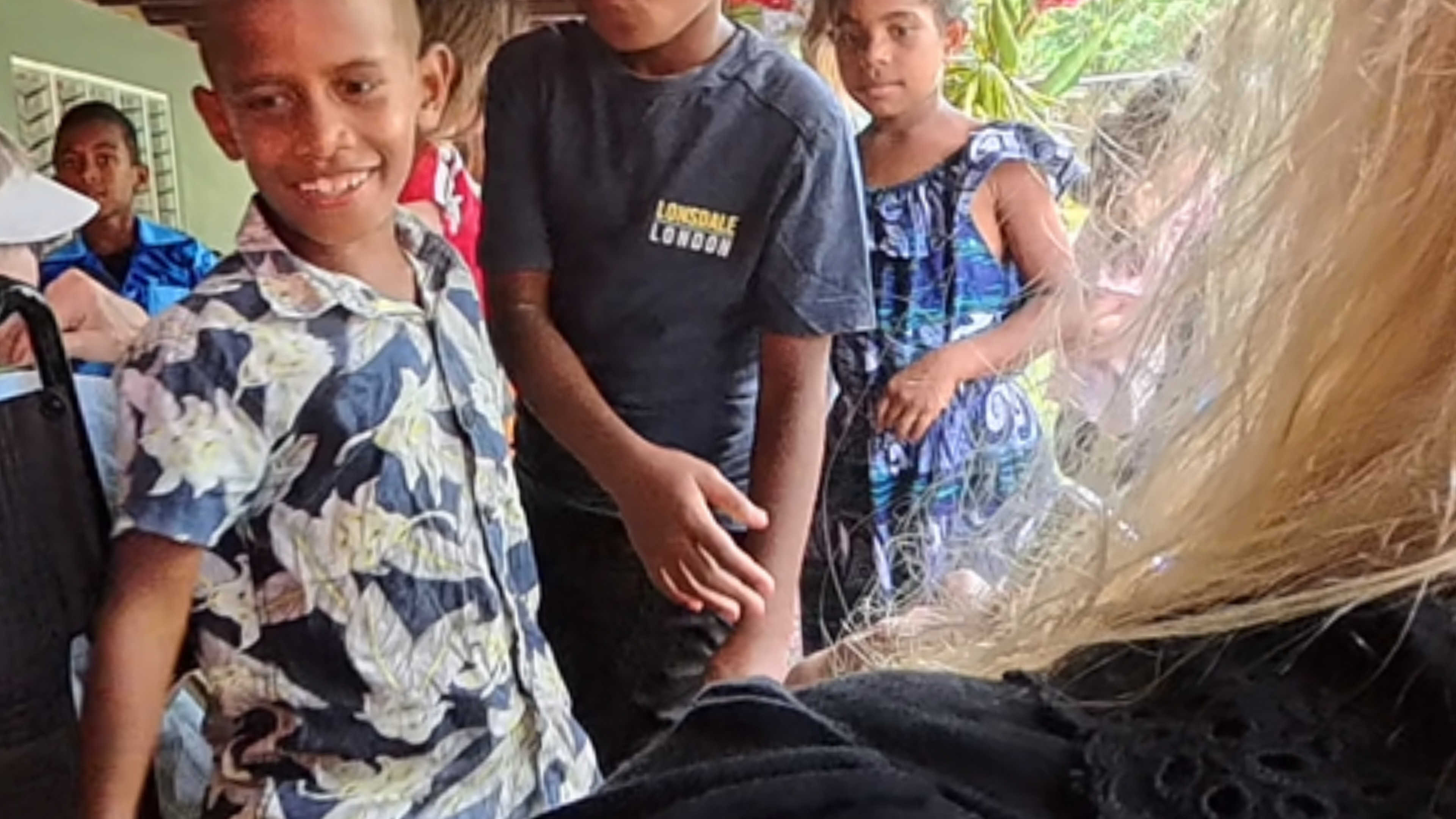 Children in Nukubalavu village