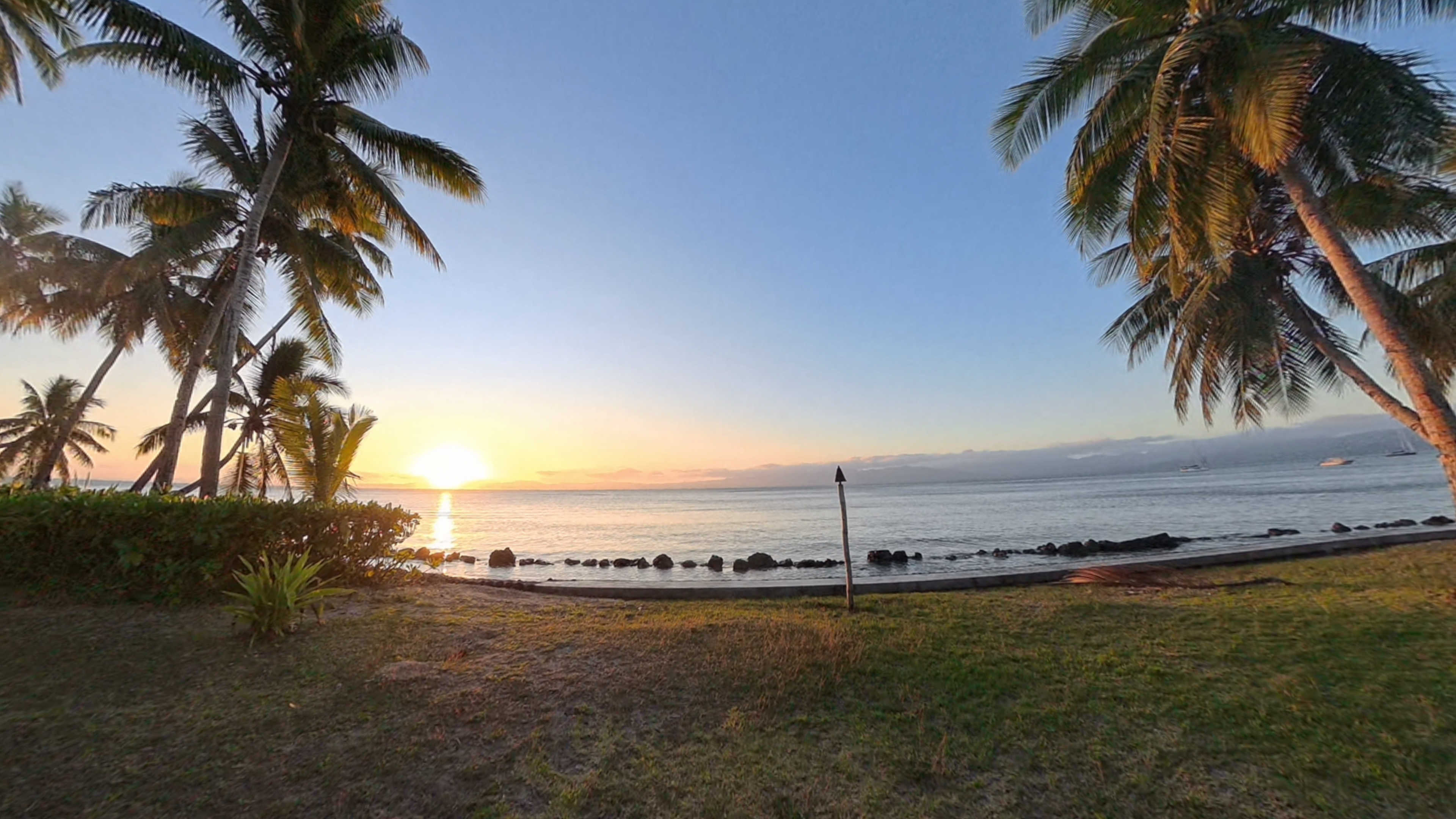 Sunset from our bure