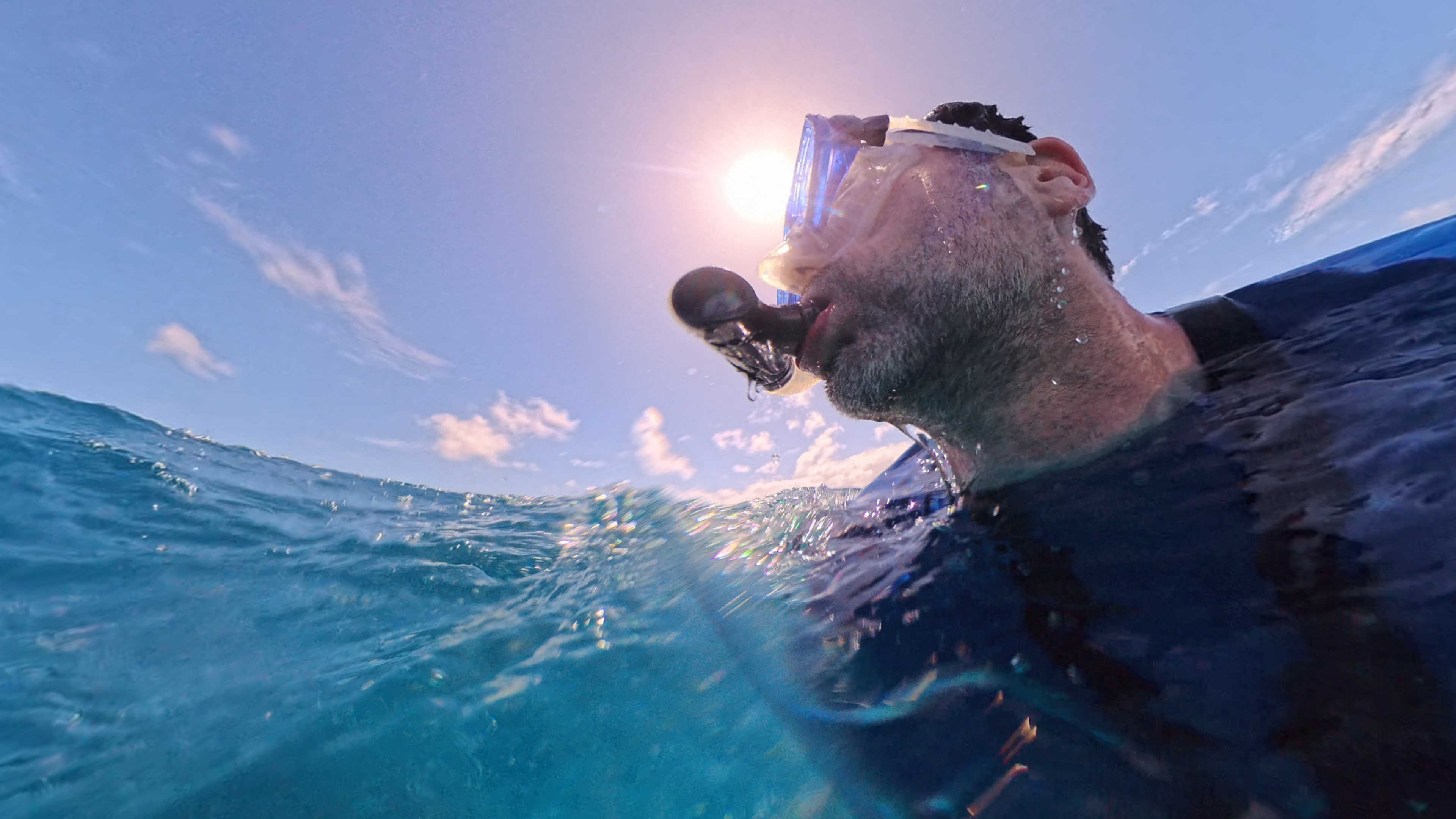 Selfie snorkeling at Nuggets off Savusavu, Fiji
