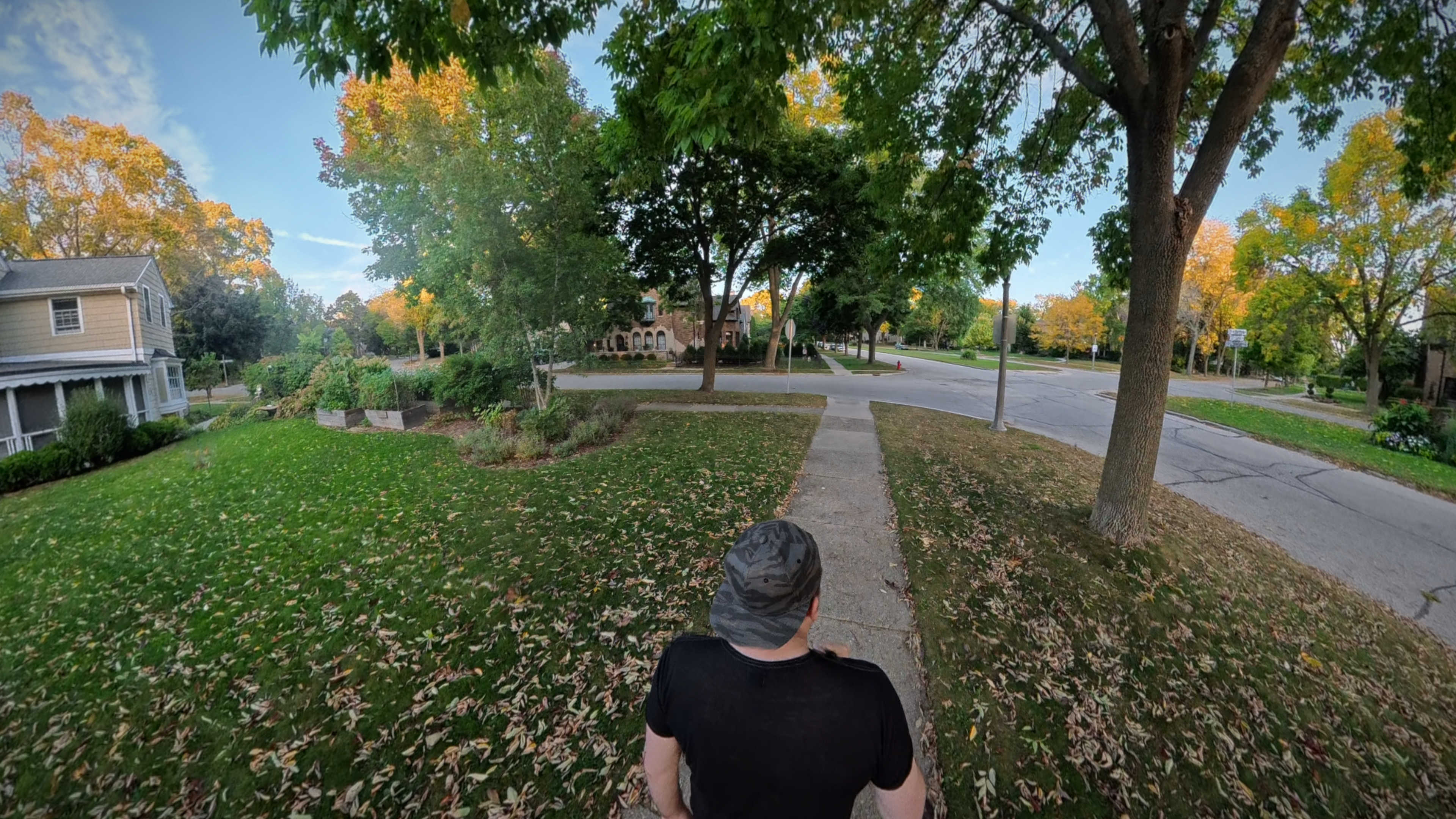 Me leaning back on the beach looking at the moon and people in the water
