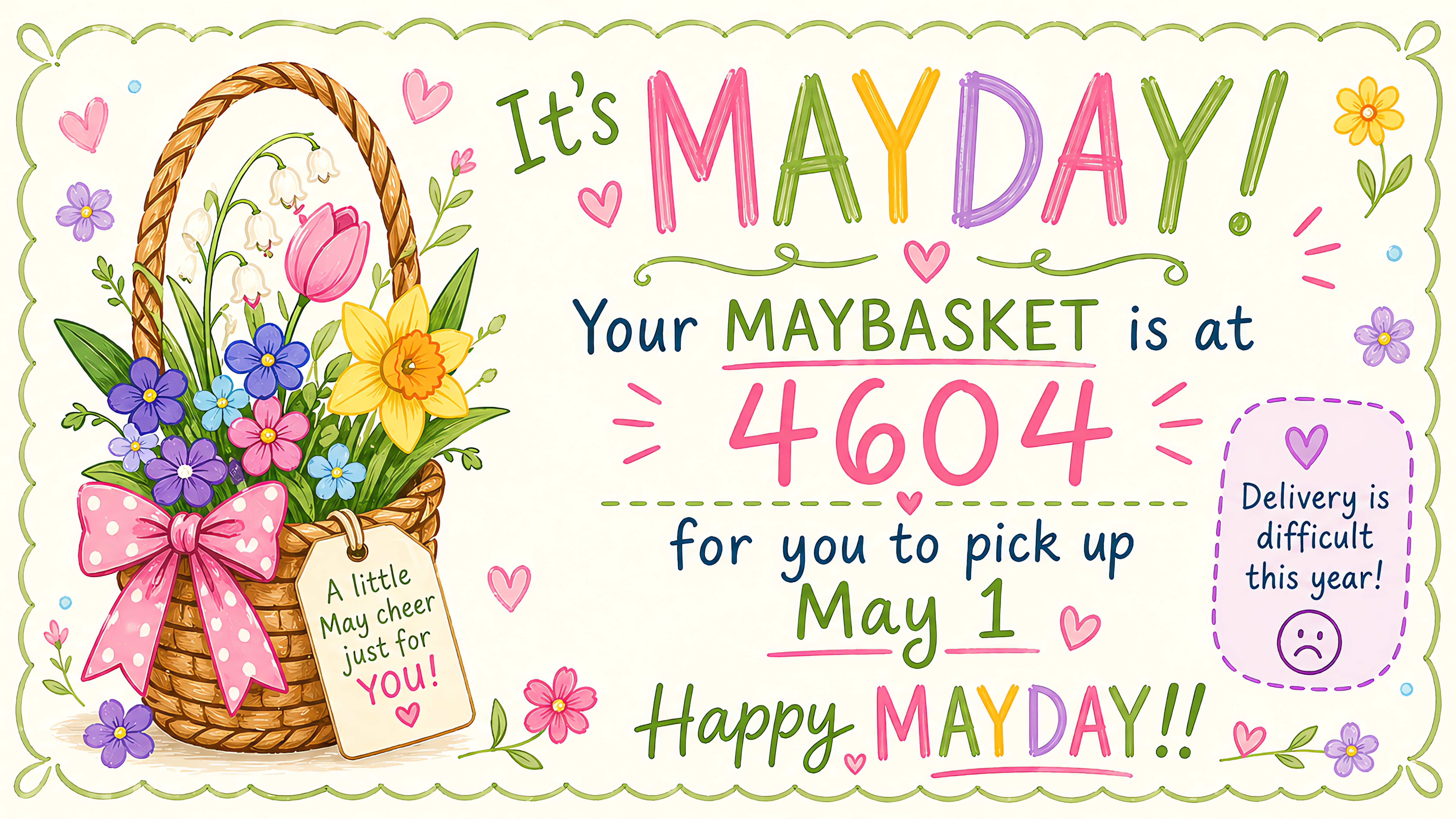 A May Day flyer