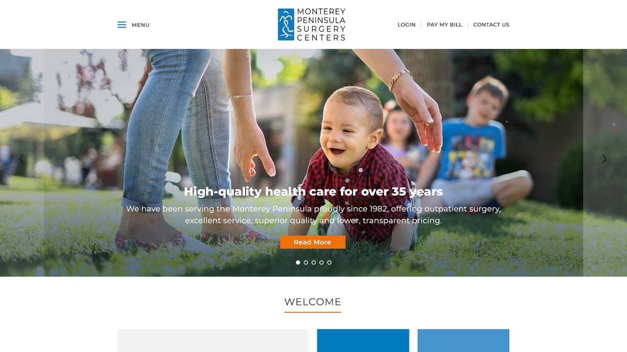 Landing Page (Monterey Peninsula Surgery Center/Our Mission)