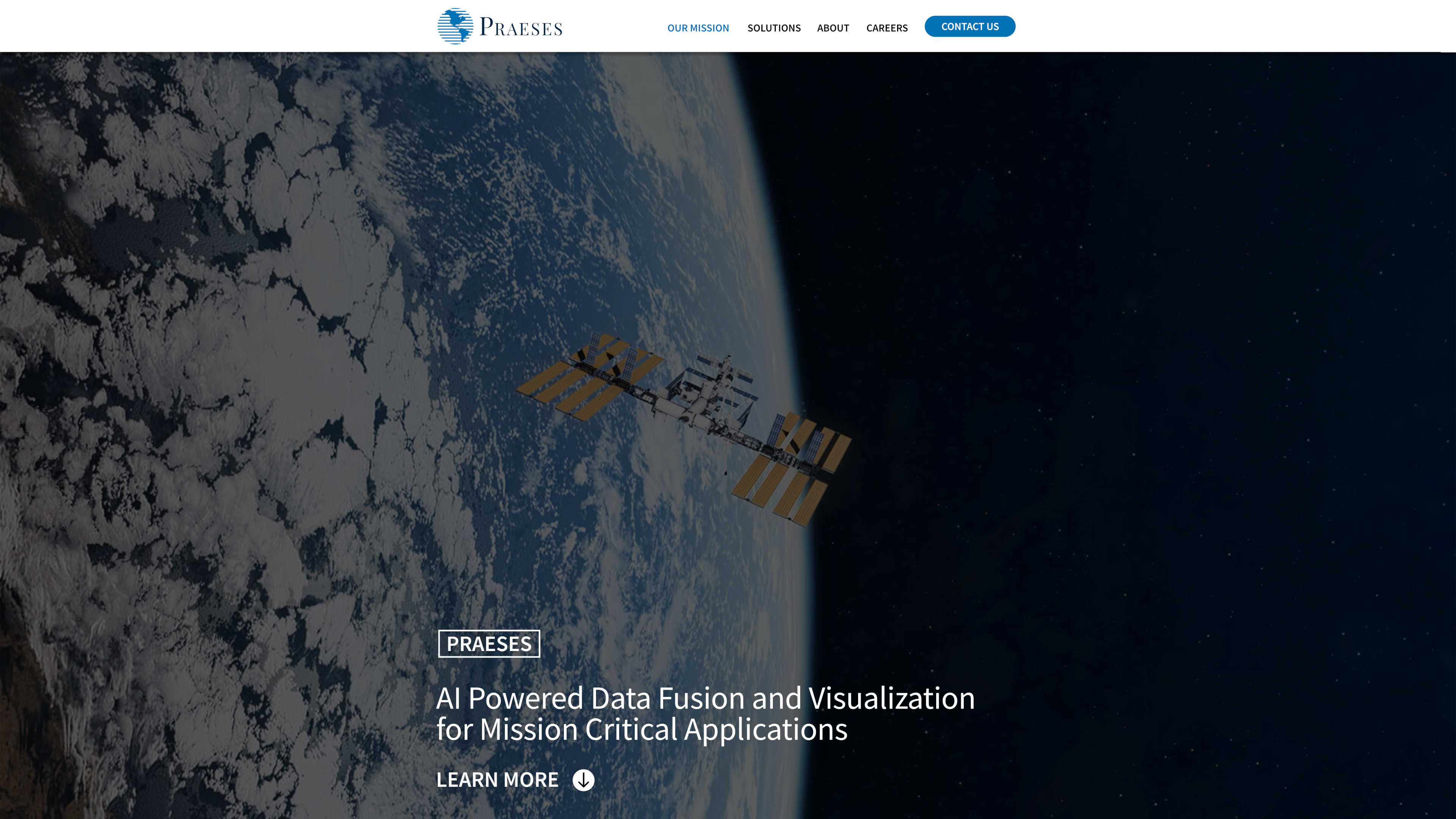 Praeses - Homepage (Desktop)